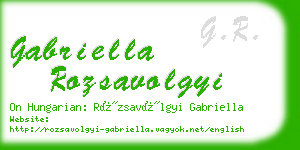 gabriella rozsavolgyi business card